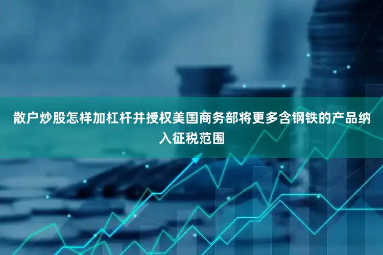 散户炒股怎样加杠杆并授权美国商务部将更多含钢铁的产品纳入征税范围